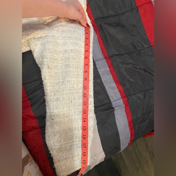 ZARA Off-White Textured Tweed Button-Up Jacket – Size M - Picture 9 of 12